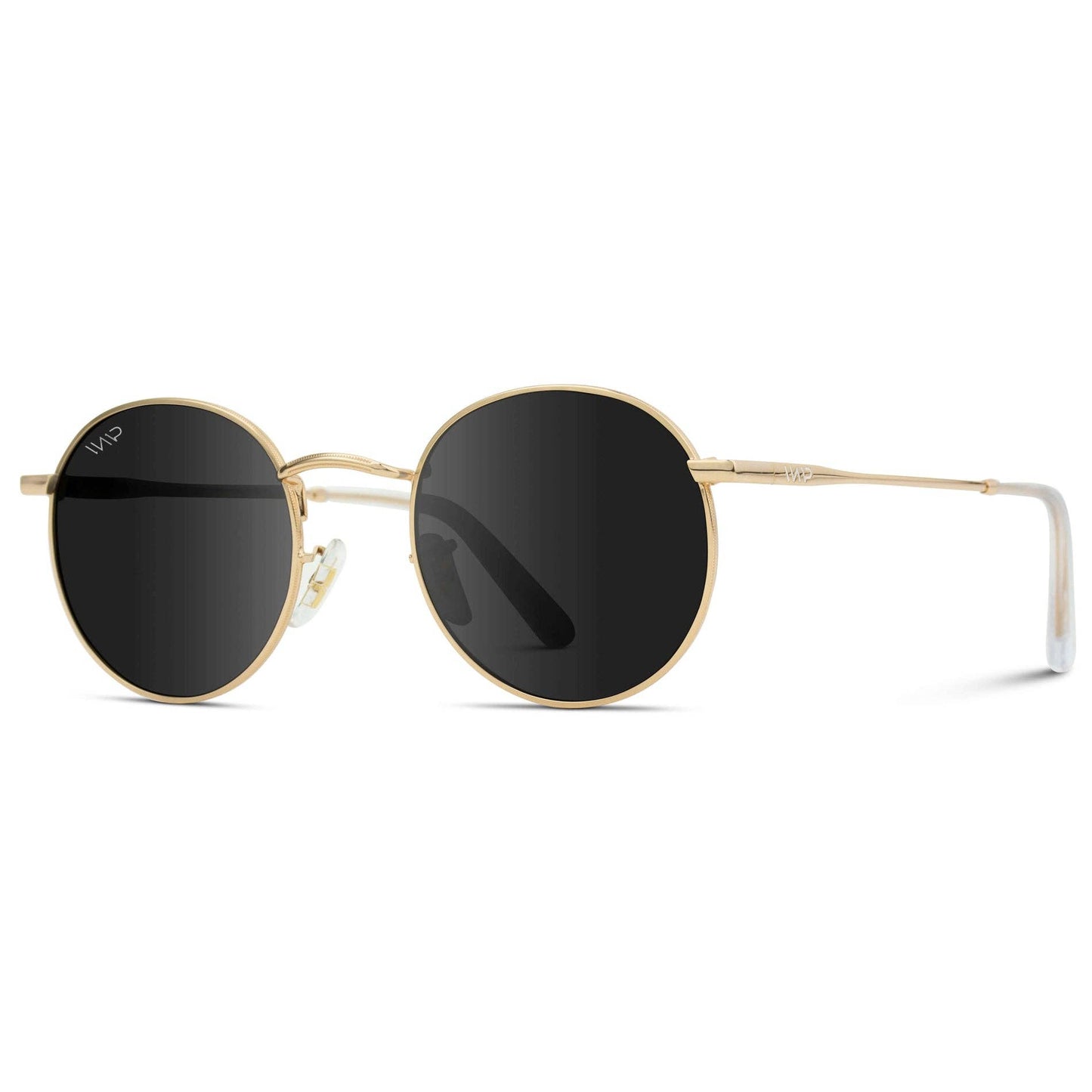 Nevada unisex polarized sunglasses by WMP Eyewear with black frame and tinted lenses, showcasing stylish eyewear design.