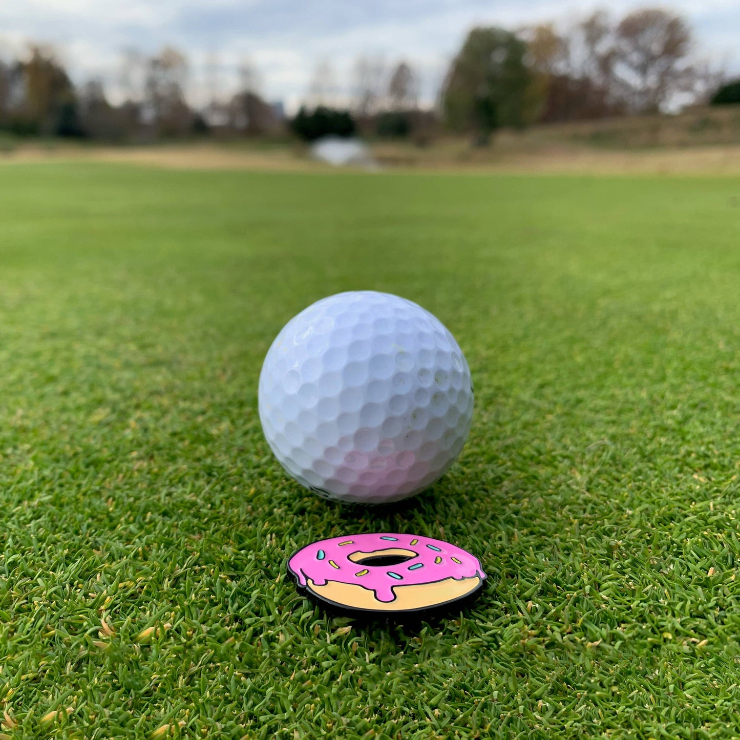 Nope Alarm Clock Golf Ball Marker with Magnetic Hat Clip