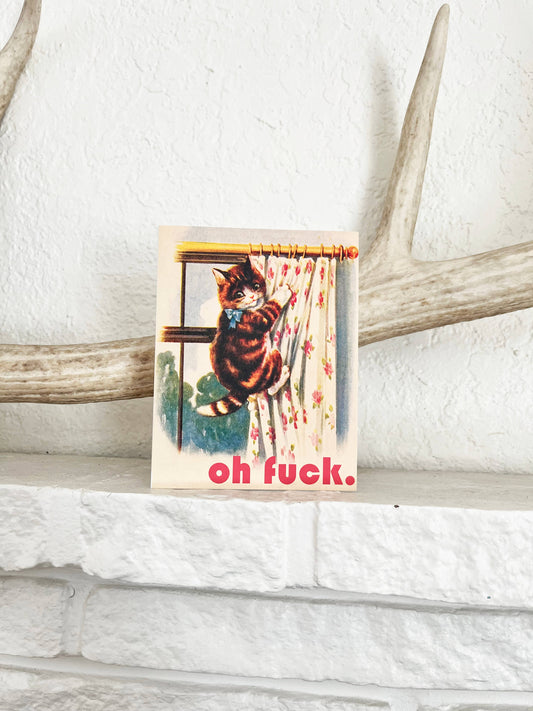 Oh Fuck Kitty Card