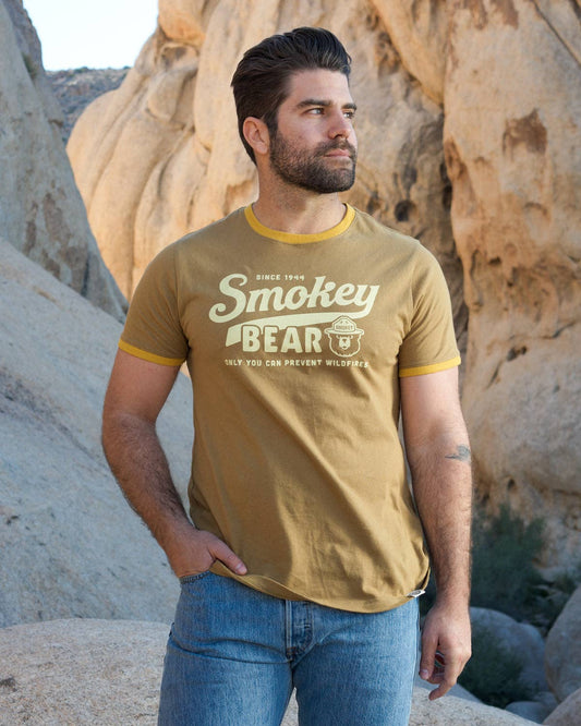 Smokey Script Ringer Tee