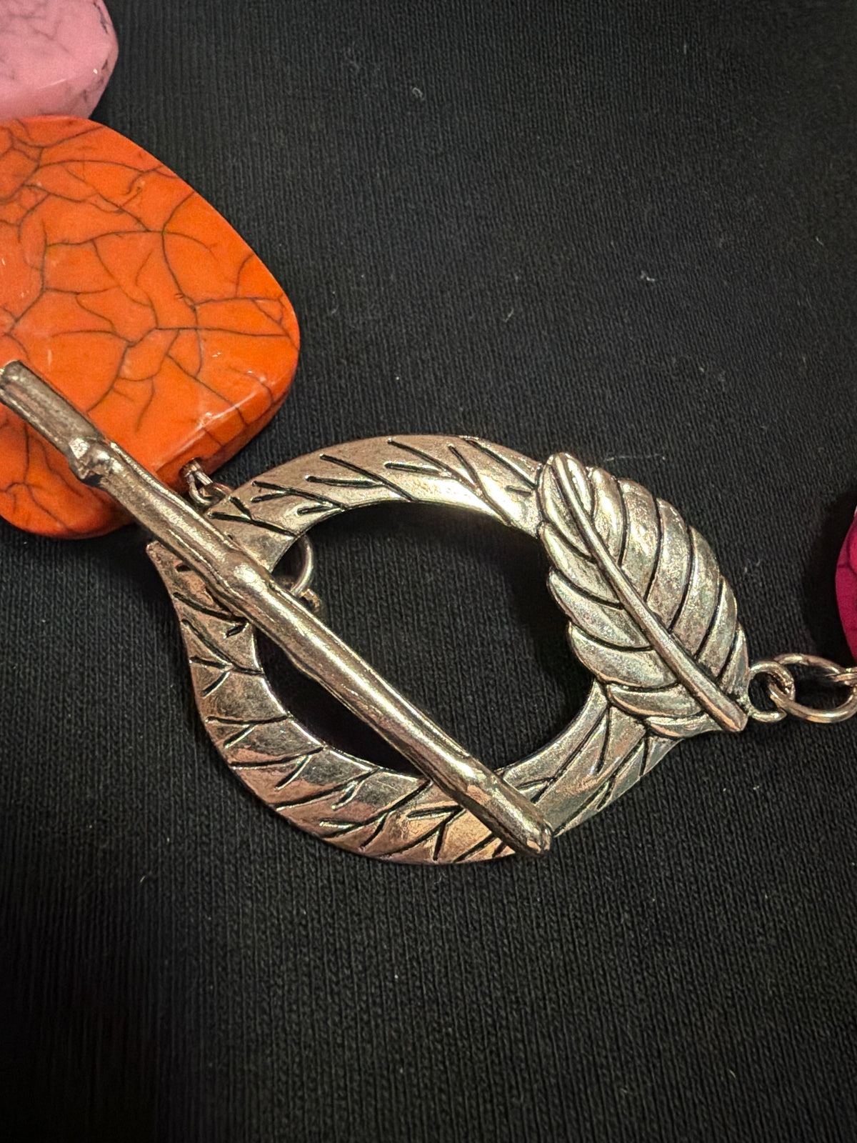 Pink and Orange Chunky Necklace