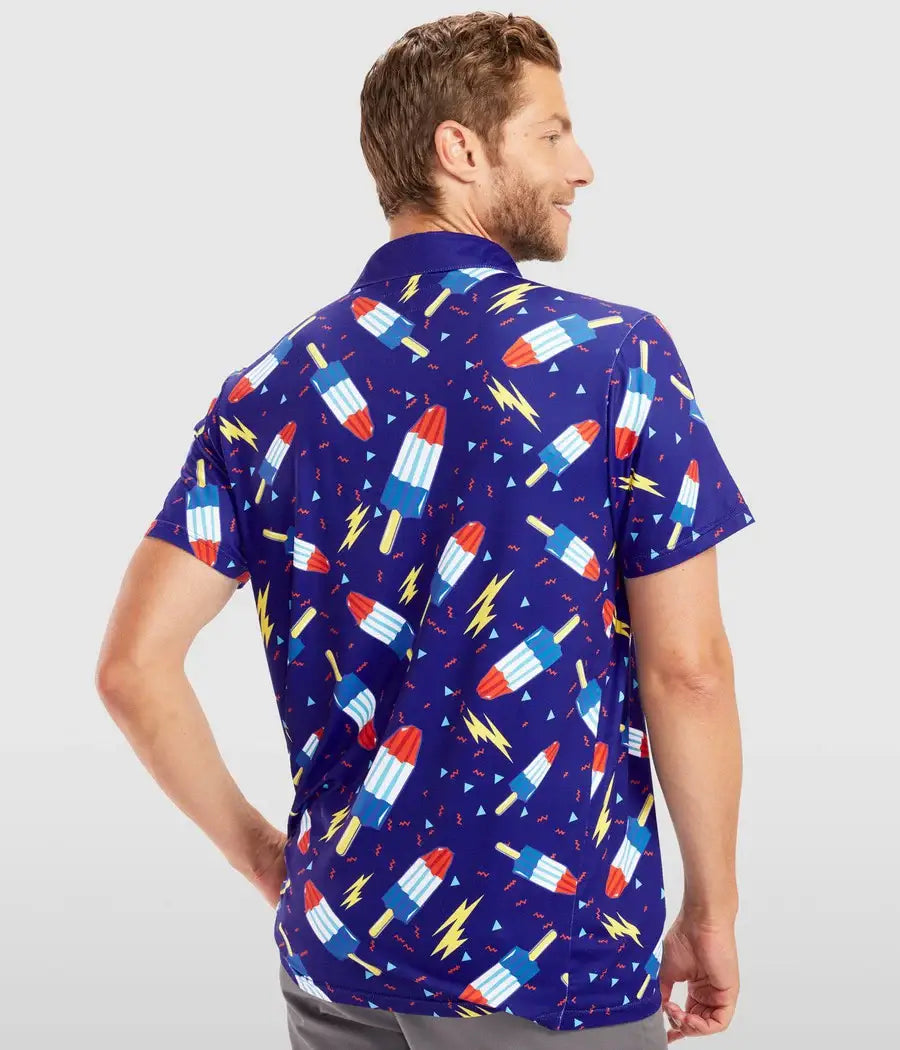 Grand Finale Golf Polo Shirt - Men's Patriotic Golf Apparel