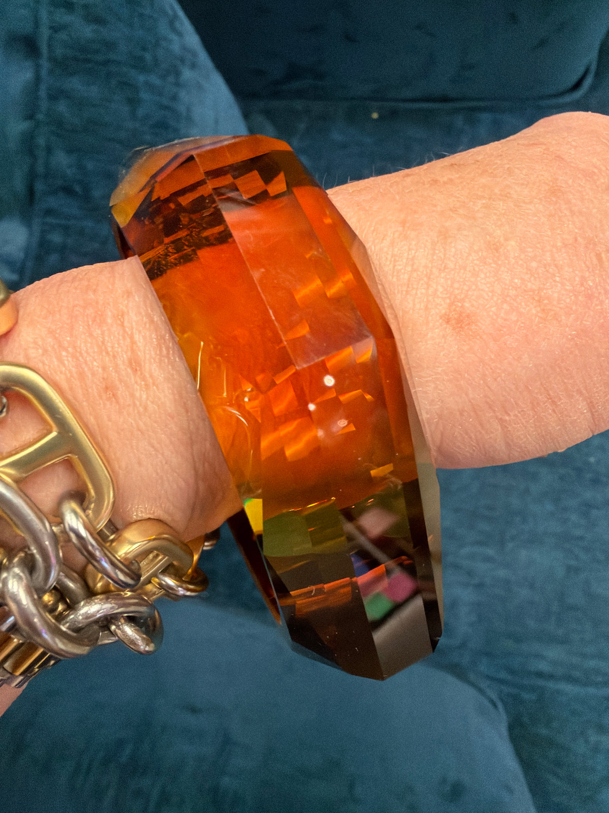 Amber Ice Bangle