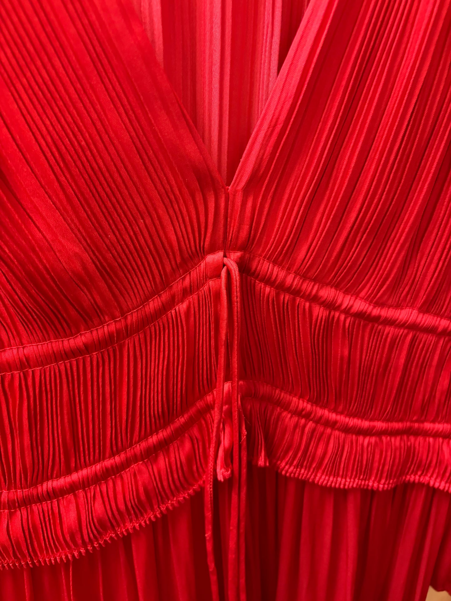Red LS Maxi Dress