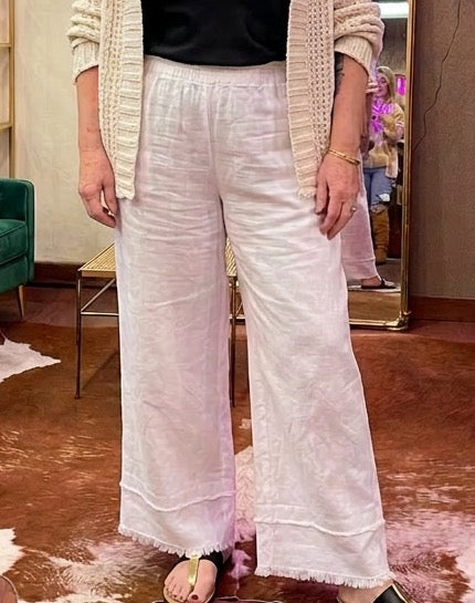 White Linen Pants
