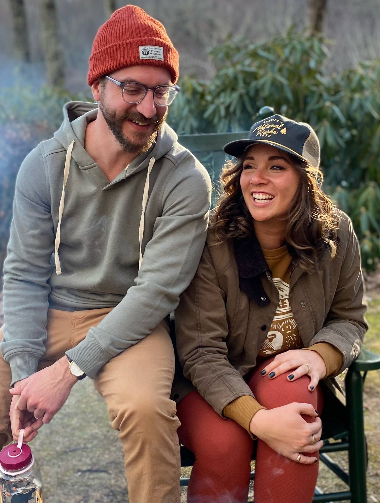 National Parks Trucker hat by The Landmark Project featuring a classic trucker cap design with nature-inspired graphics.