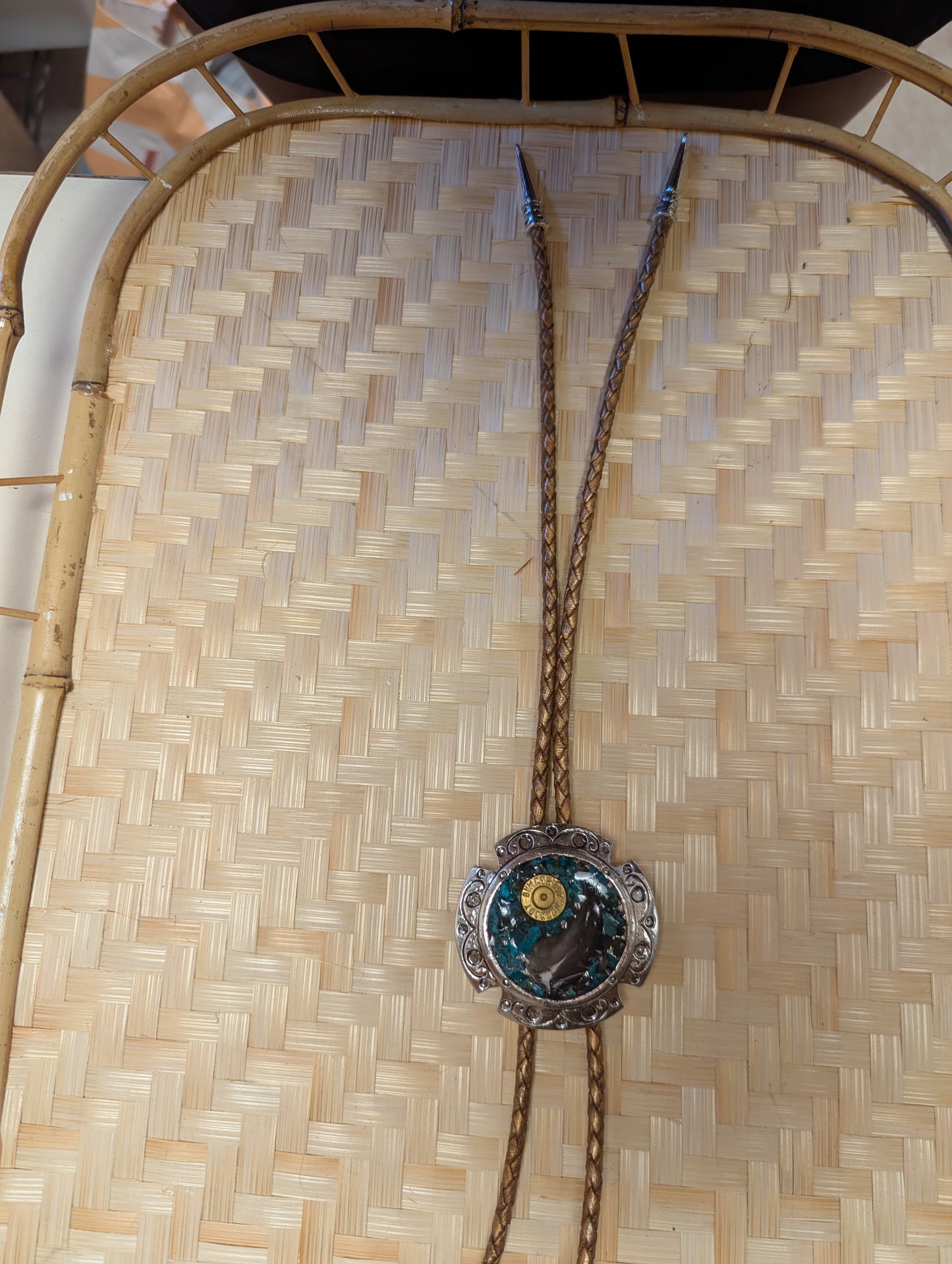 Badass Bolo Tie by BadAssBabe featuring a silver-tone slide and cord, stylish western accessory for men and women.