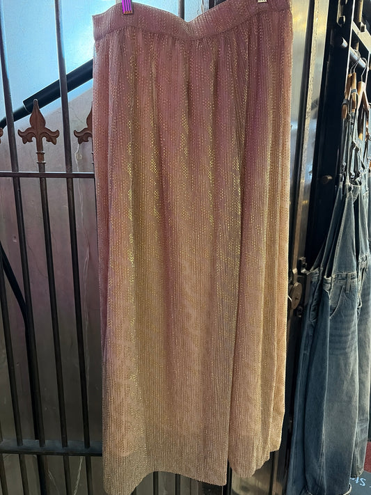 Very J Pour the Champagne skirt in a stylish, flowing design with a vibrant champagne color, perfect for elegant occasions.