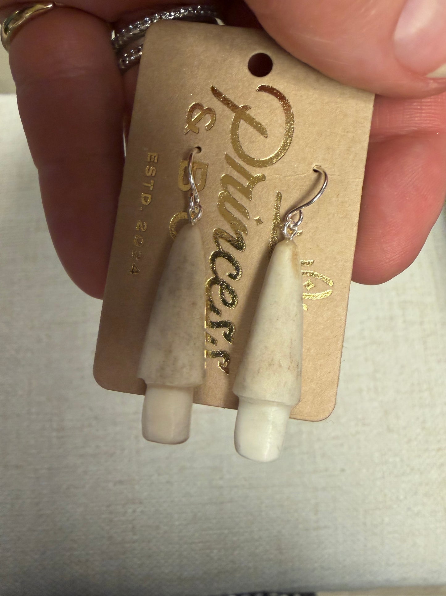Antler Mushroom Earrings