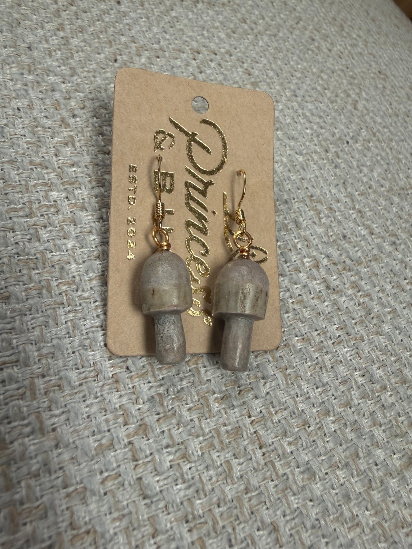 Antler Mushroom Earrings