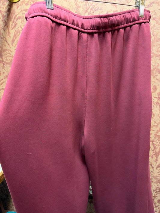 Skies Are Blue rosewood pant in bottoms, featuring a relaxed fit and casual style with a soft fabric appearance.