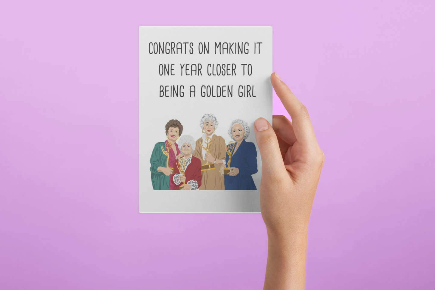 Crimson and Clover Studio One Year Closer card featuring colorful, inspirational design for special occasions or milestones.