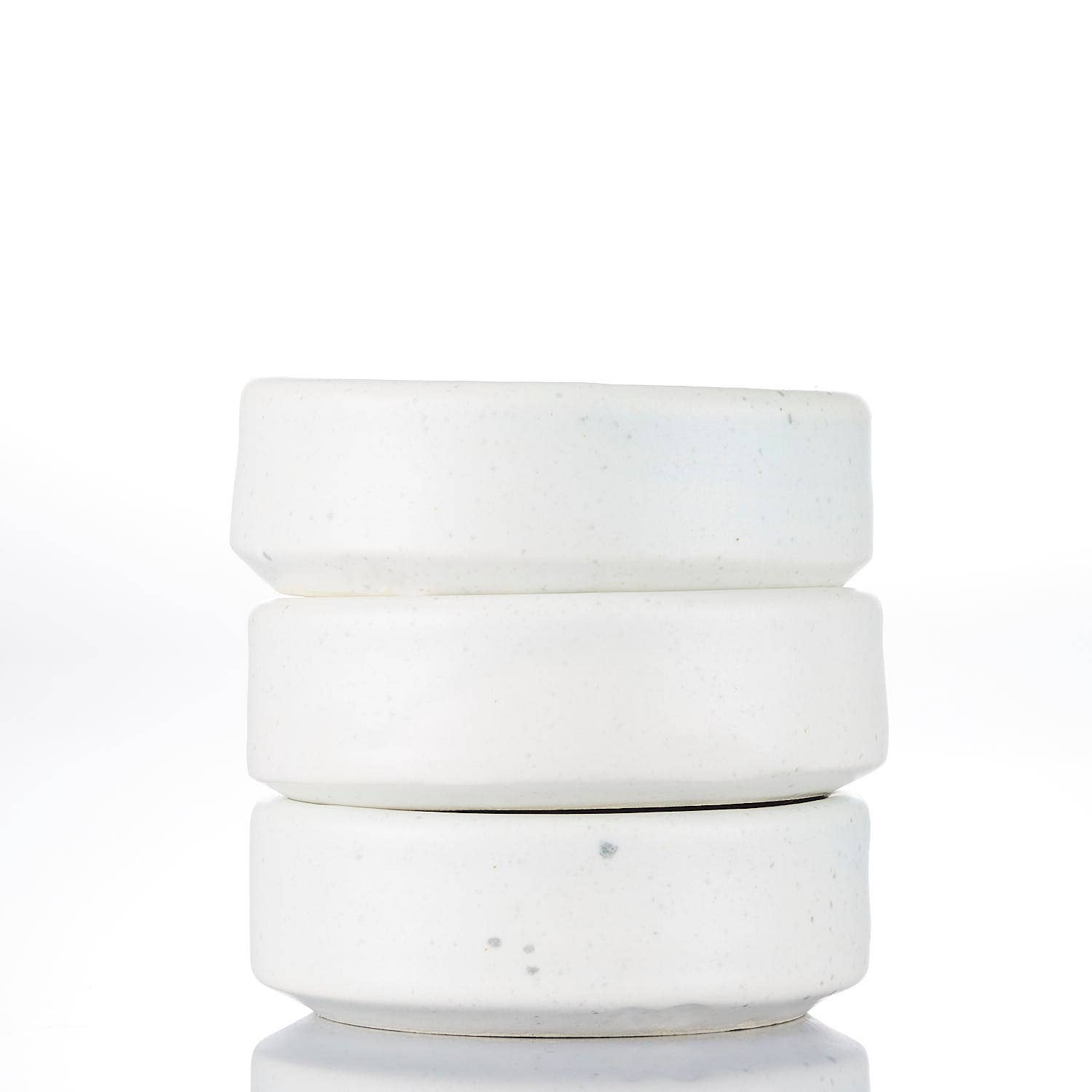 Handmade ceramic shave bowl by The Immaculate Beard, featuring a smooth, rounded design for traditional shaving routines.