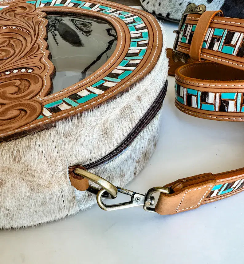 JANIE CLEAR ROUND crossbody |