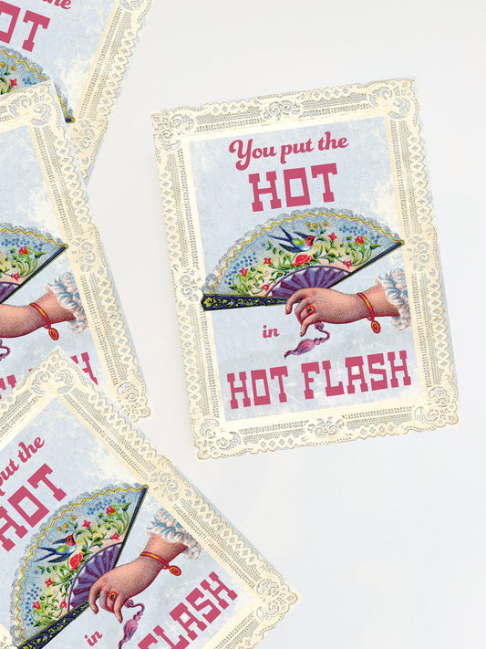 Hot Flash Funny Card -