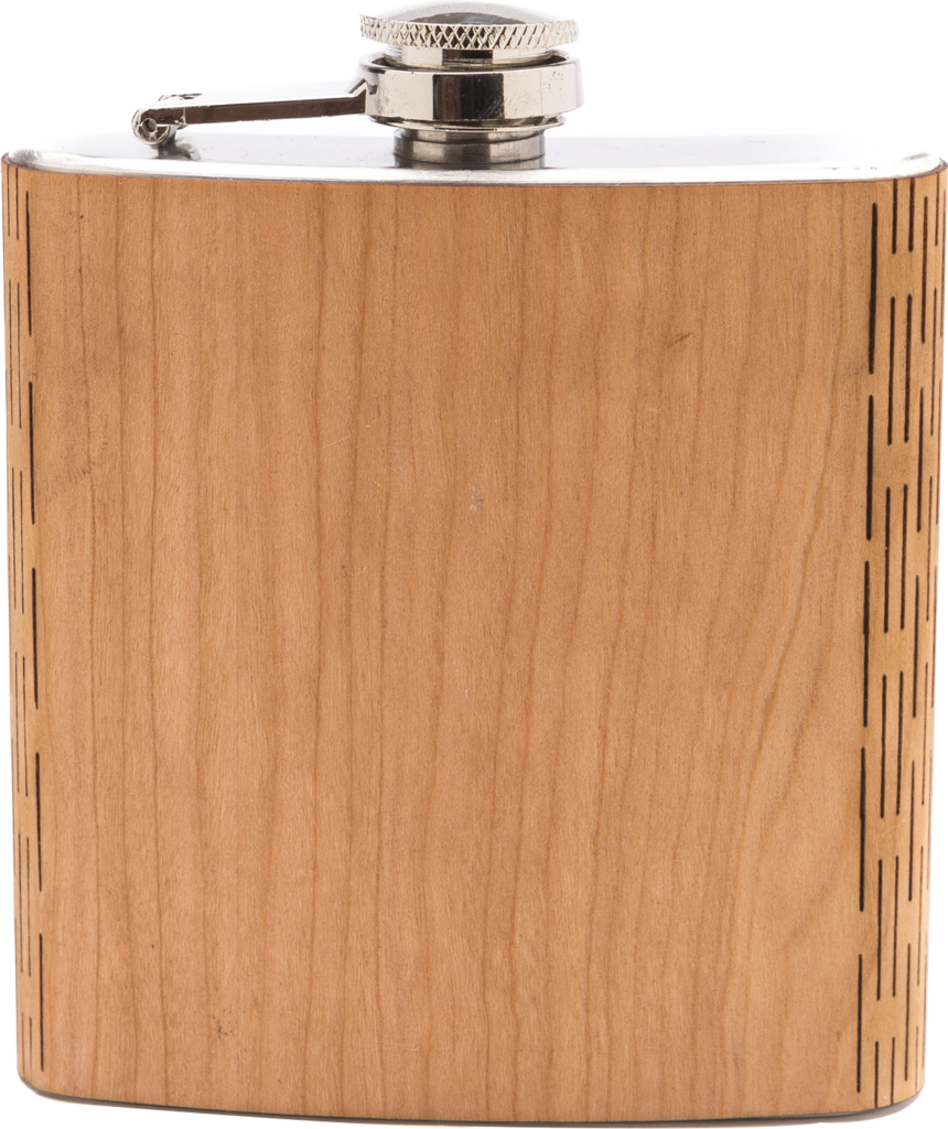 Wooden Hip Flask - Black Walnut