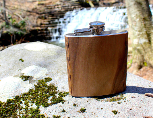 Wooden Hip Flask - Black Walnut