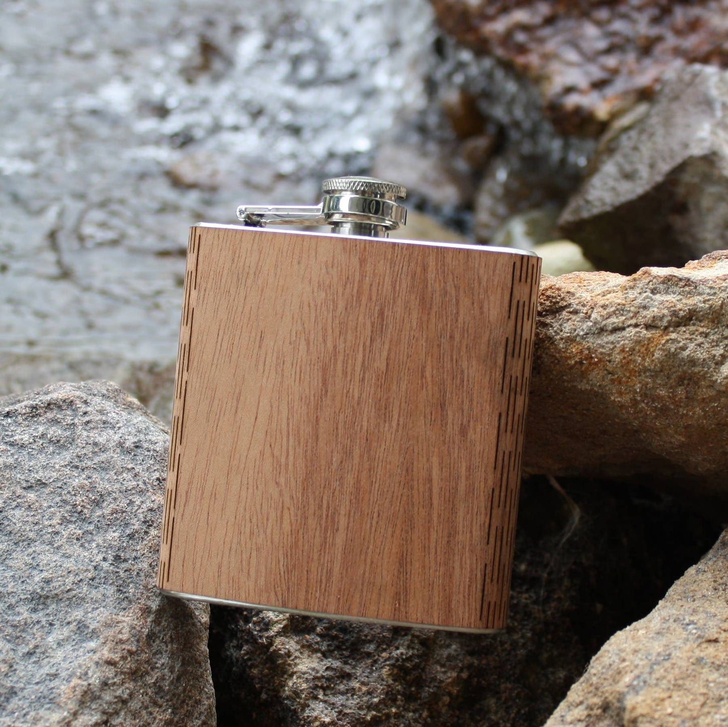 Wooden Hip Flask - Black Walnut