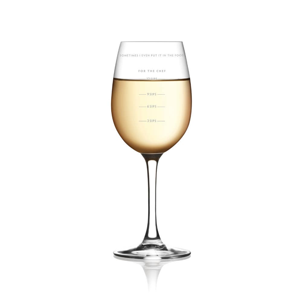 Sauced - Measurer Wine Glass