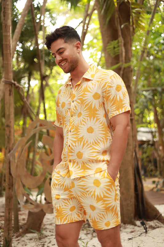 Flower Power Linen Shirt
