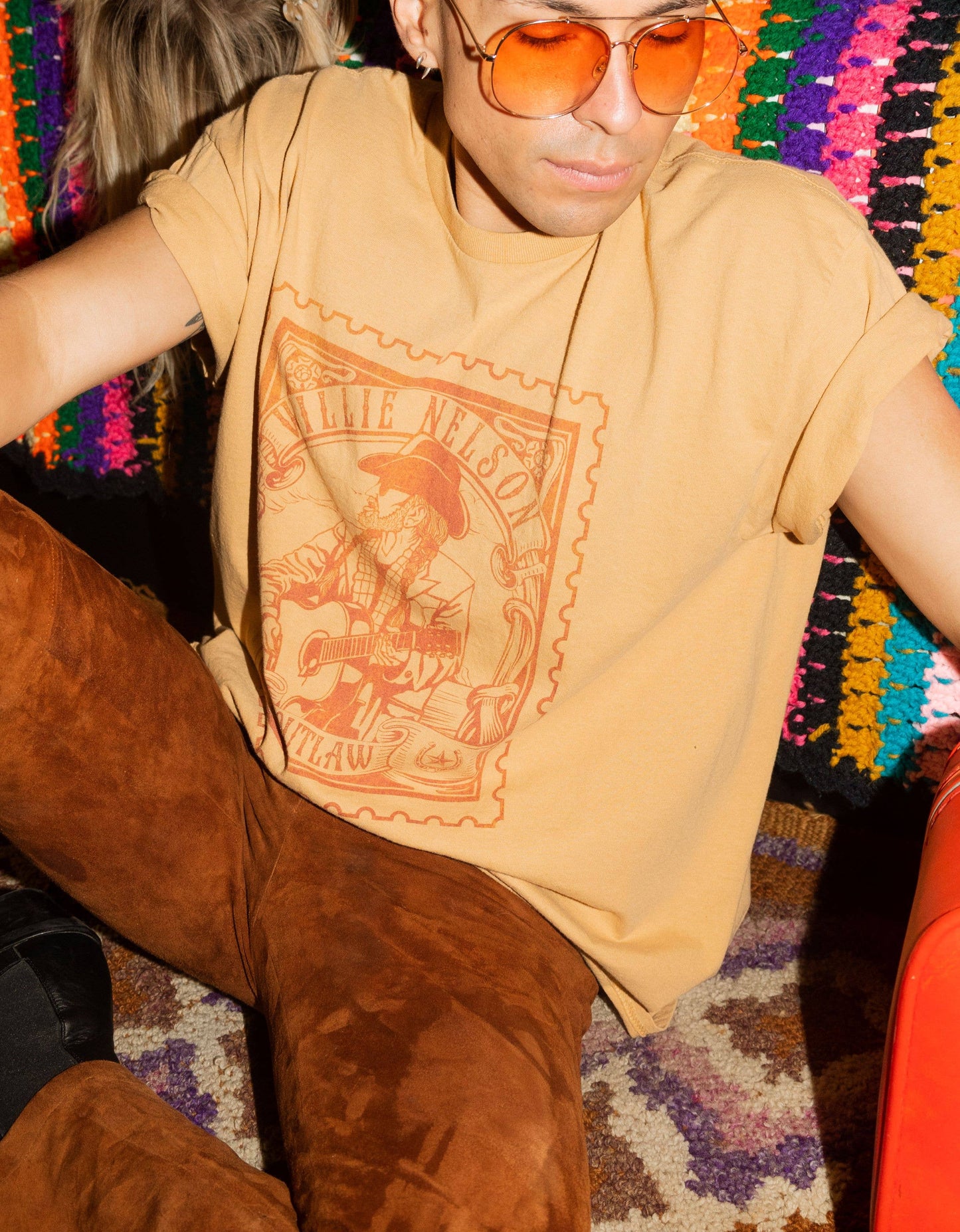 Willie Nelson Stamp Graphic Tee