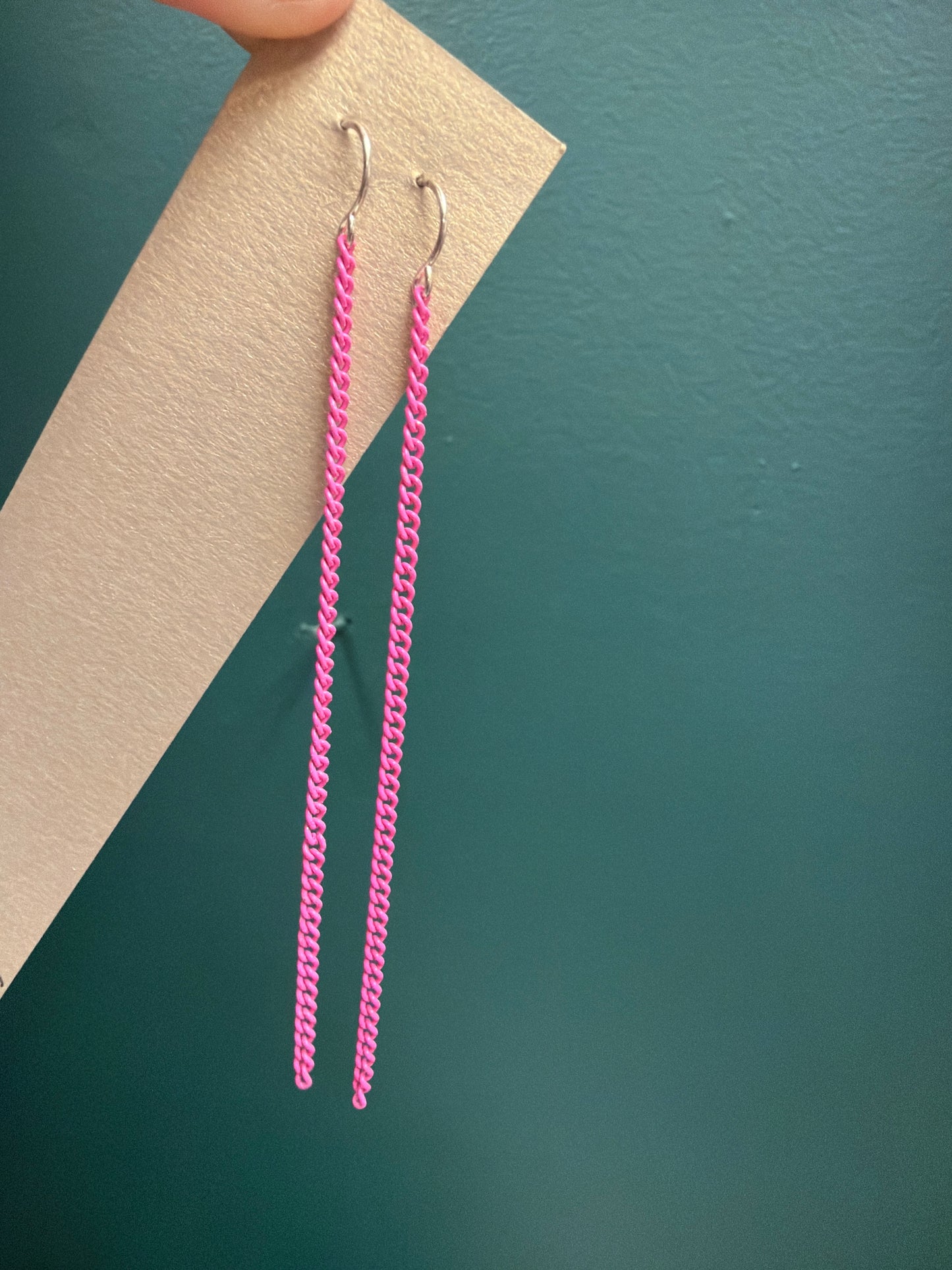 GD Colored Chain Earrings