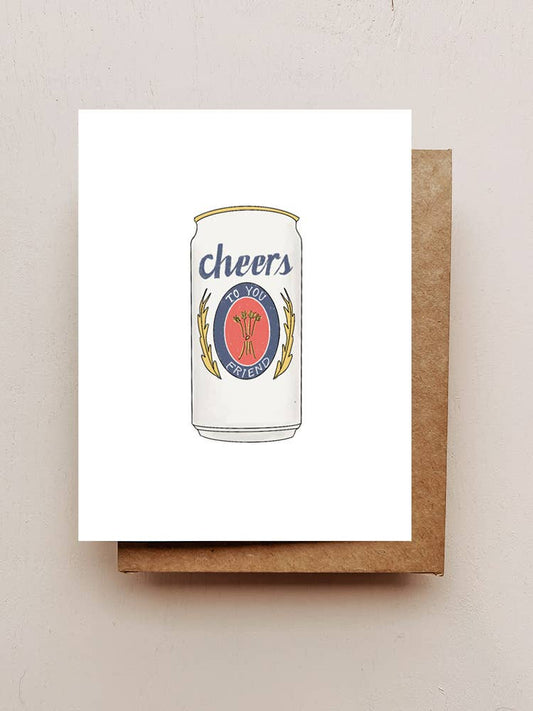 Maddon and Co Miller Cheers to You greeting card featuring a festive design for celebrating and sending good wishes.