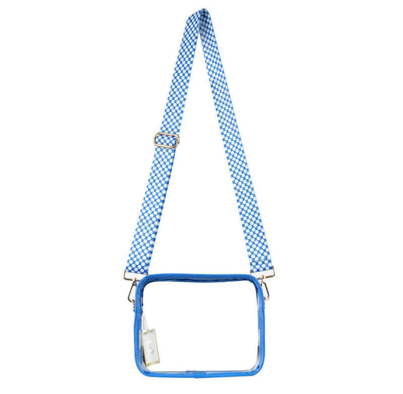 Lemonbella Cameron Stadium Bag in cobalt blue, stylish and spacious bags with sturdy handles and zip closure.