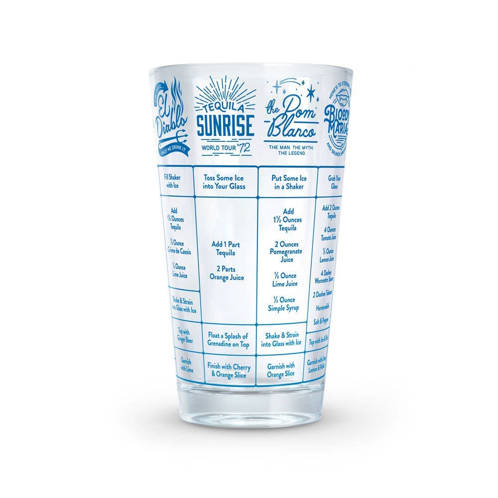 Good Measure Recipe Glass - Tequila