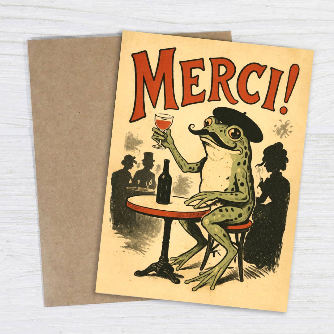 Merci! -  Frog Card
