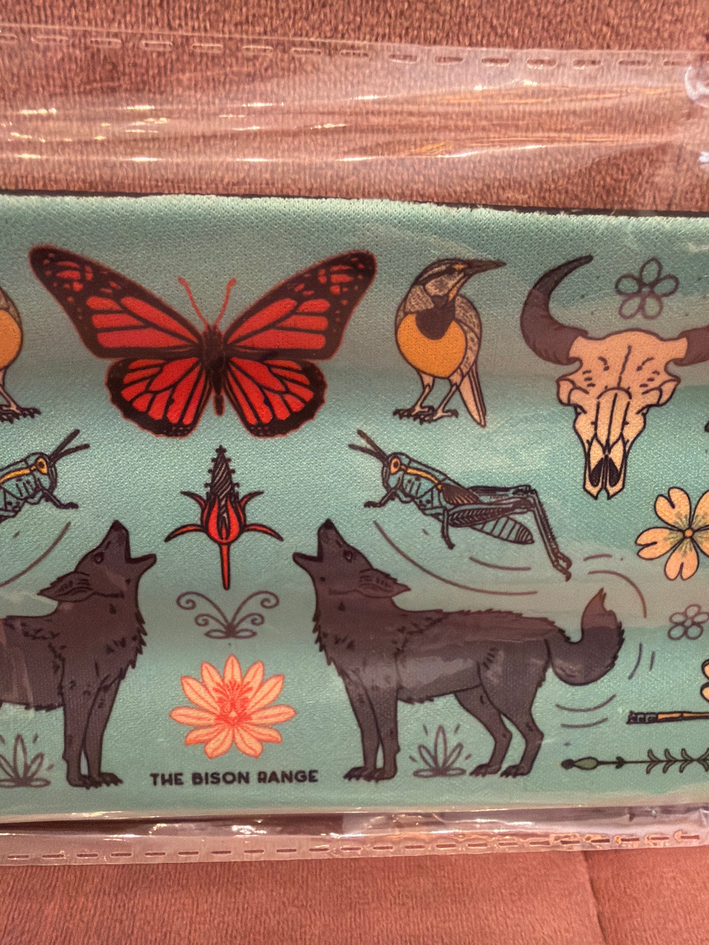Field Guide Designs Bison Range Slap Koozie made of durable neoprene, featuring a bison illustration for beverage insulation.