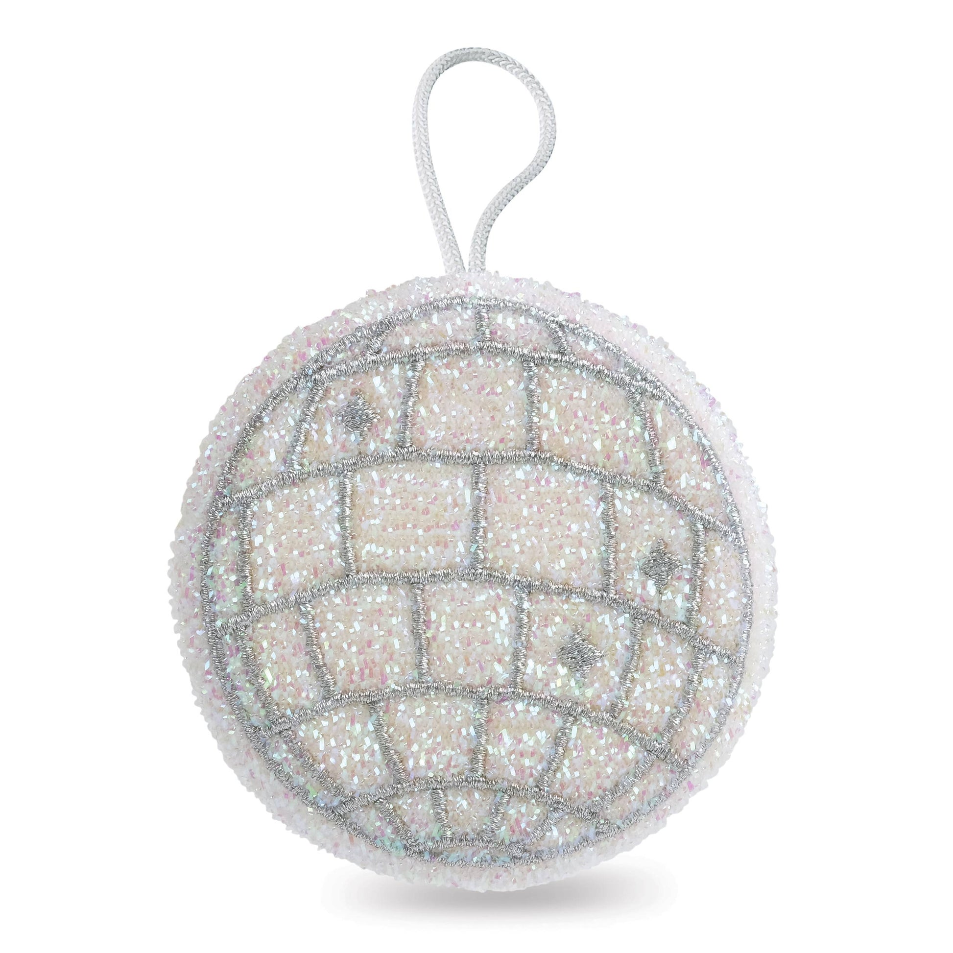 Fred & Friends Disco Ball Sponges set of 2 featuring shiny, spherical dish cleaning sponges with a disco ball design.