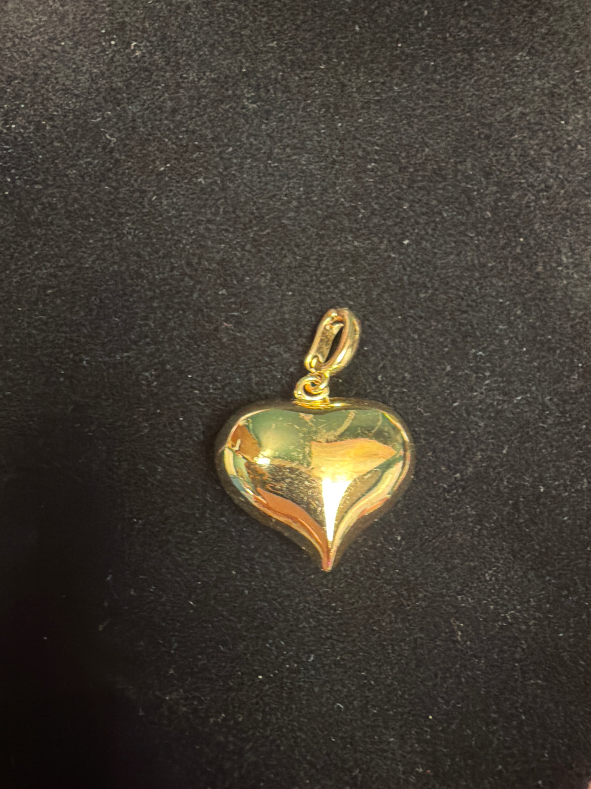 Gold Bubble Heart Charm