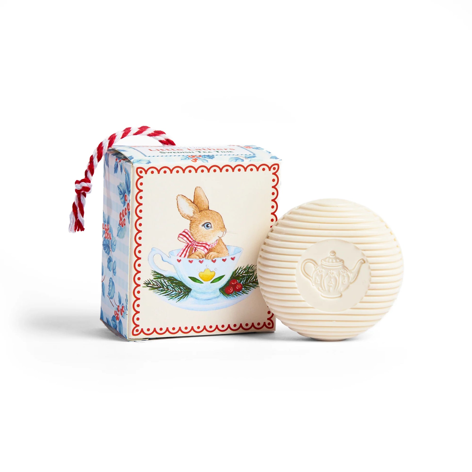 Kalastyle Soap Co. Little Lathers Tea Time soap with floral design, creamy texture, and tea-inspired scent in a decorative soap bar