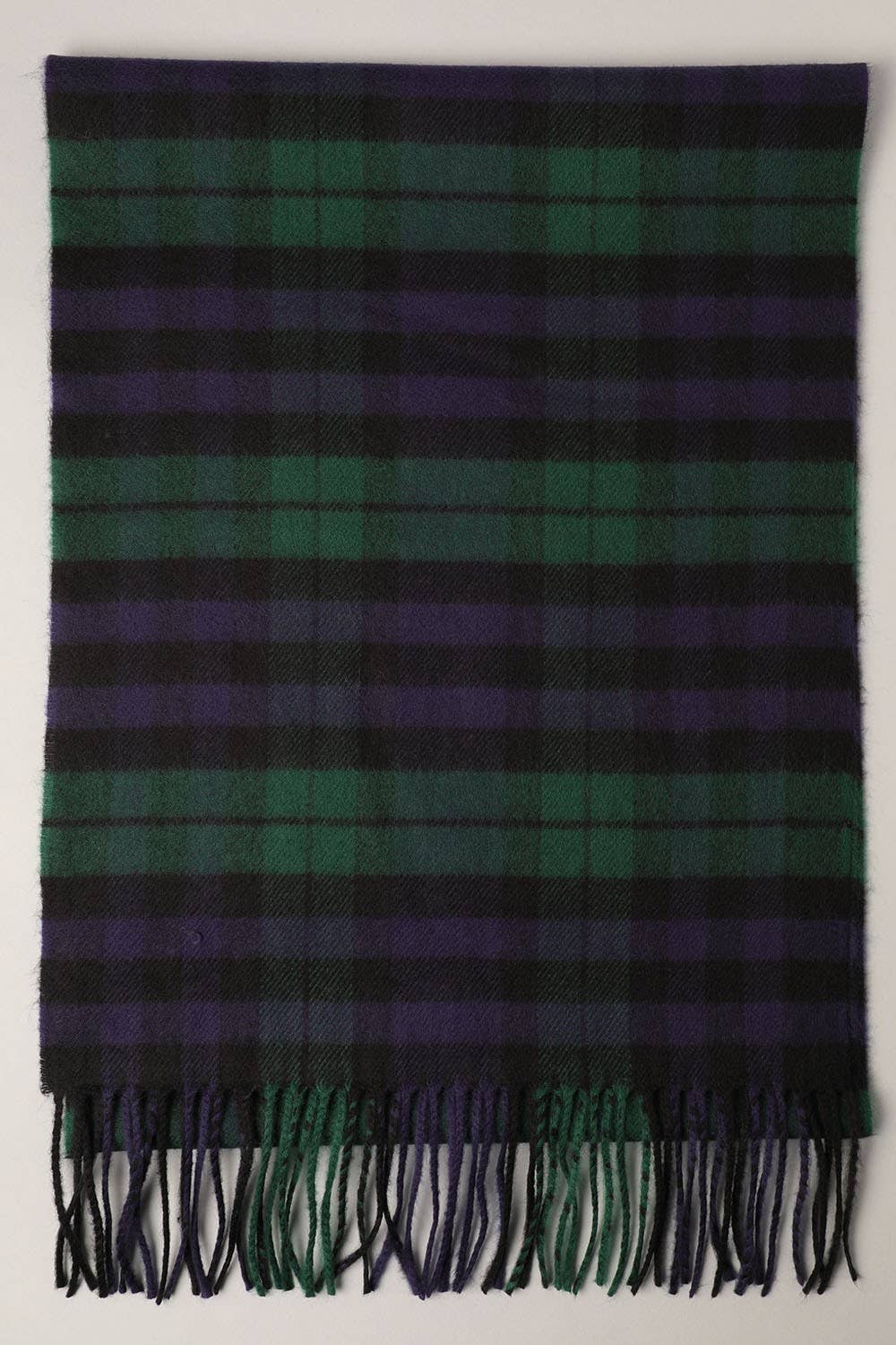 Fashion City tartan plaid muffler scarf featuring a classic red and black checkered pattern and soft fabric for warmth.