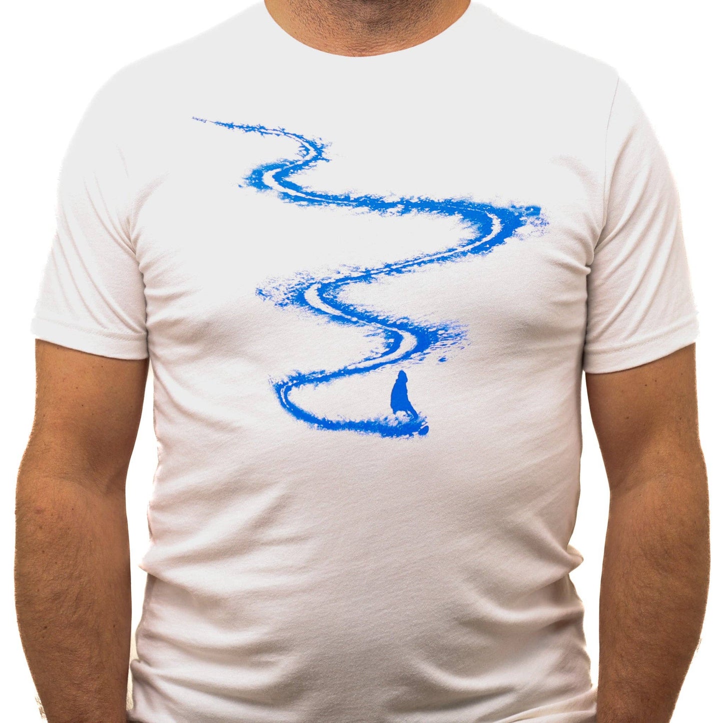 Slow Loris First Run T-Shirt, casual black cotton T-shirt with subtle logo print, displayed on a hanger.