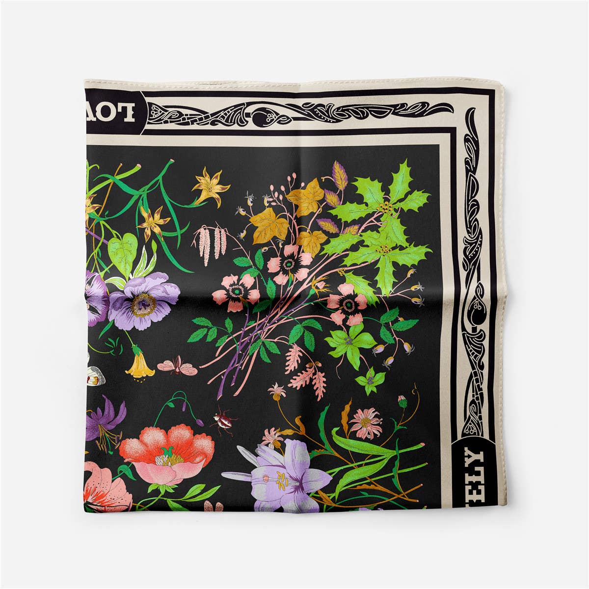 Colorful floral scarf from ACCITY with a summer sun pattern, lightweight fabric, perfect for adding a vibrant touch to outfits.