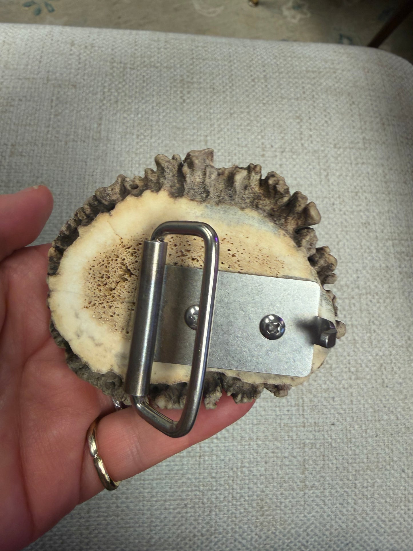 Antler Horse Belt Buckle