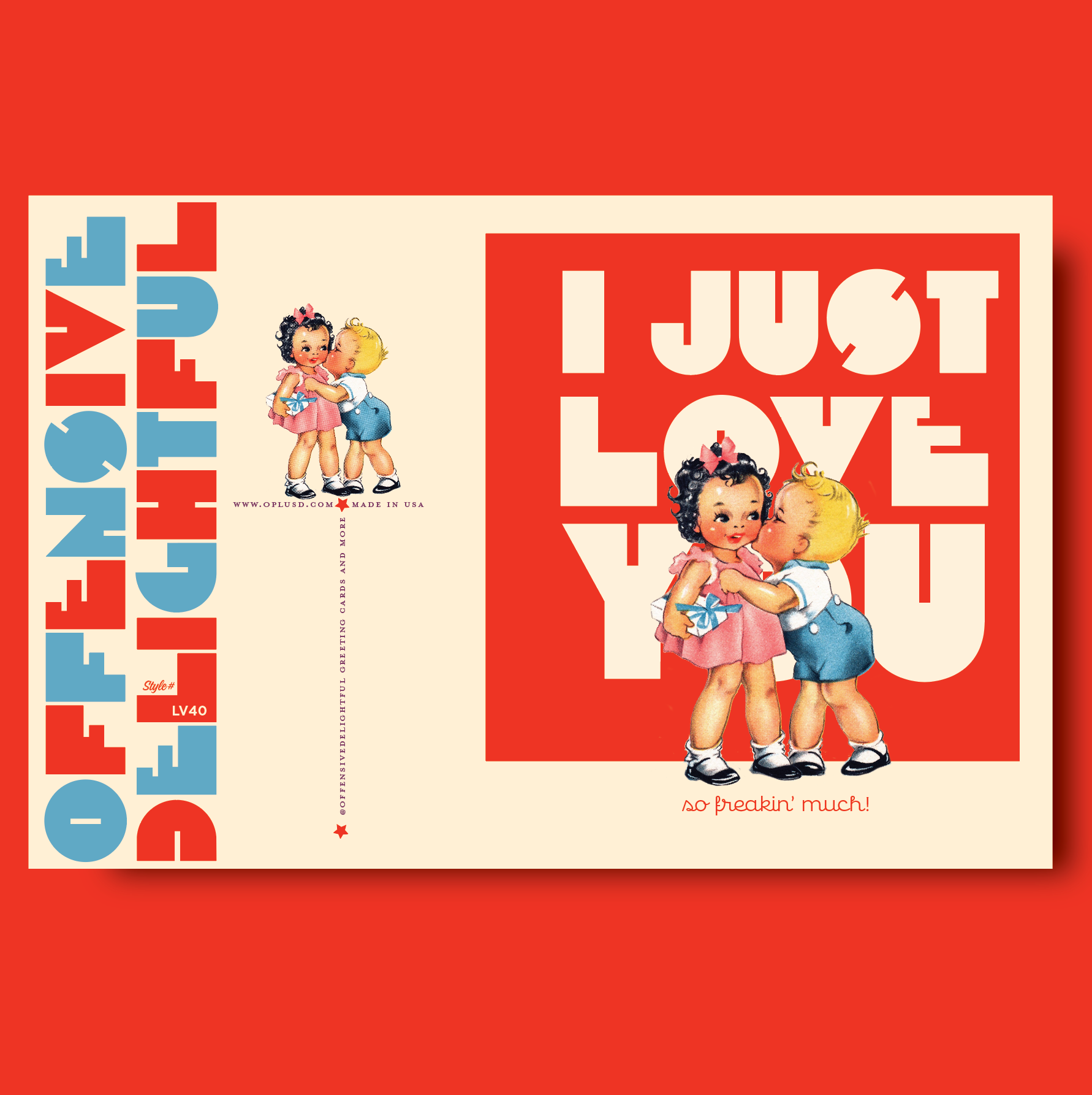 OffensiveLoveKids cards by OffenseDelightful featuring colorful, playful designs for children’s card collection.