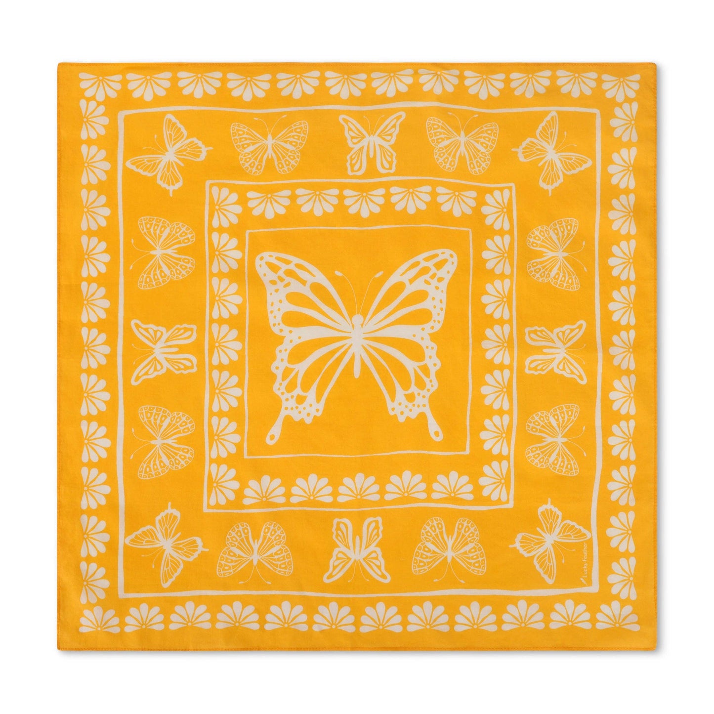 Happiness Bandanas - Yellow Butterflies - Joy