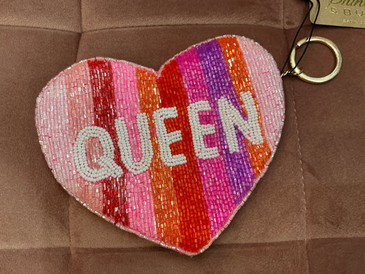 Queen Beaded Coin Purse