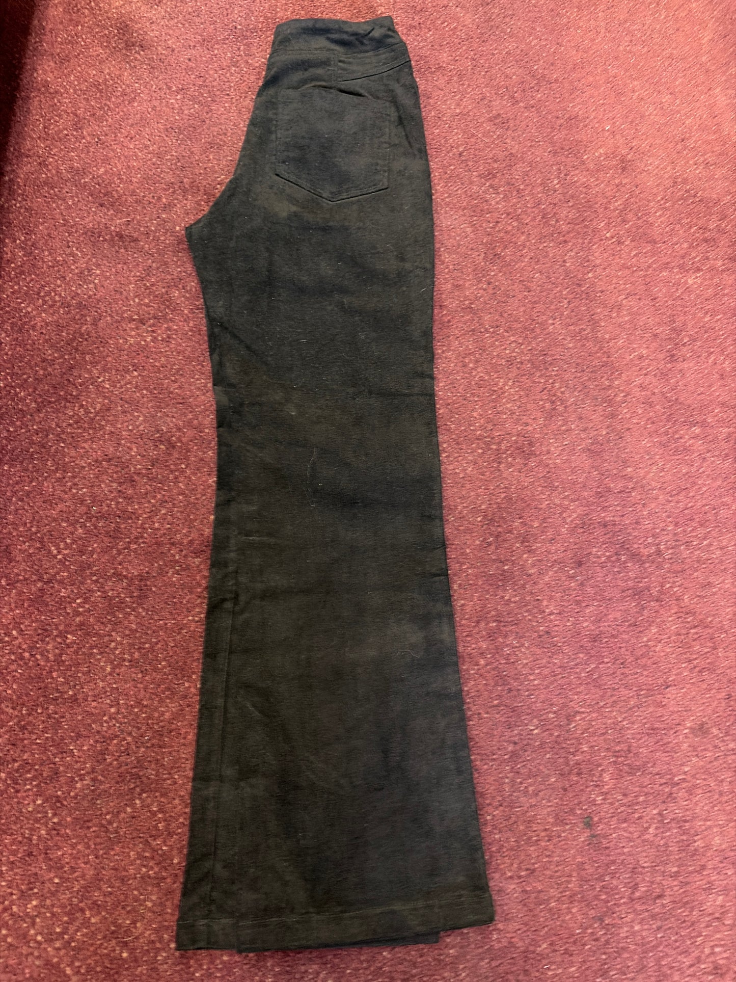 Very J National Velvet Pants shown in a close-up image, featuring a soft velvet fabric with a relaxed fit and stylish design.