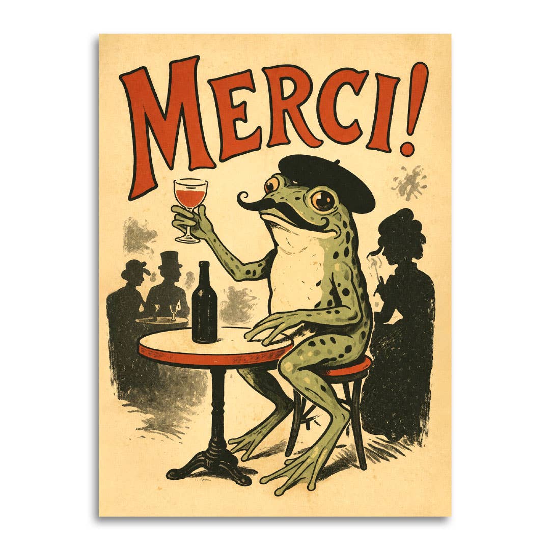 Merci! -  Frog Card