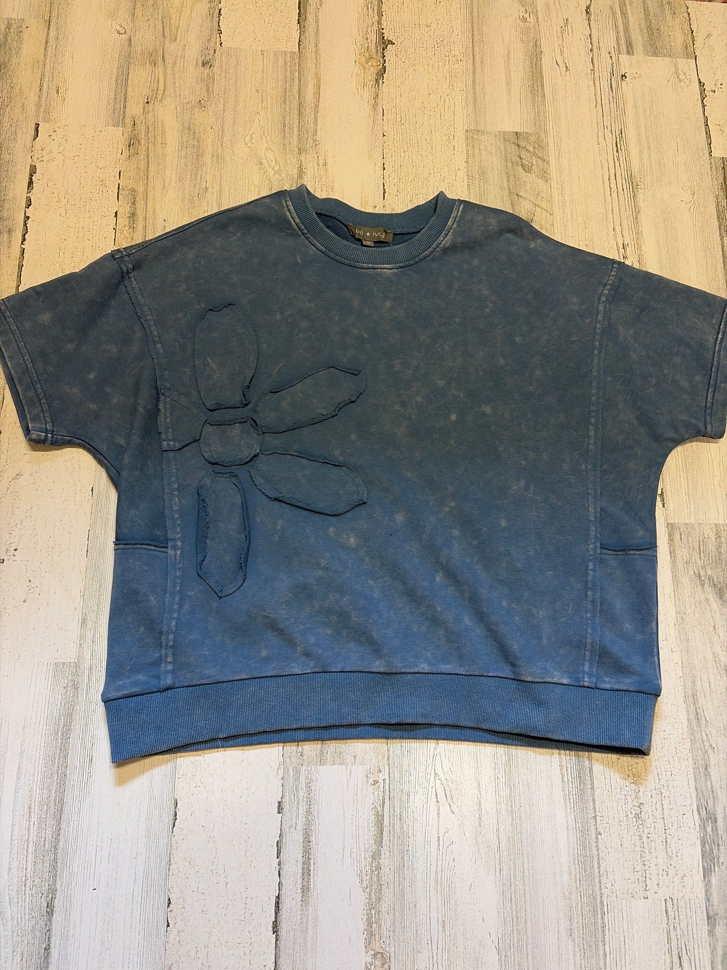 Miss B Pixy & Ivy French Terry Flower Sweatshirt with colorful floral design on soft fabric.