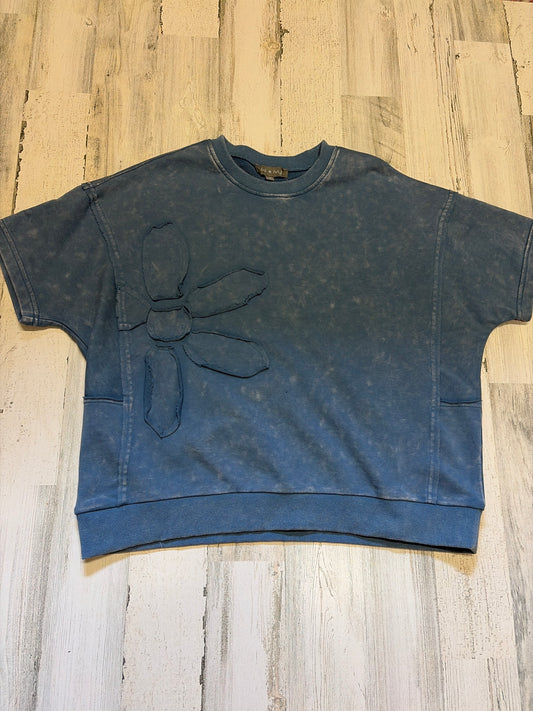 Miss B Pixy & Ivy French Terry Flower Sweatshirt with colorful floral design on soft fabric.
