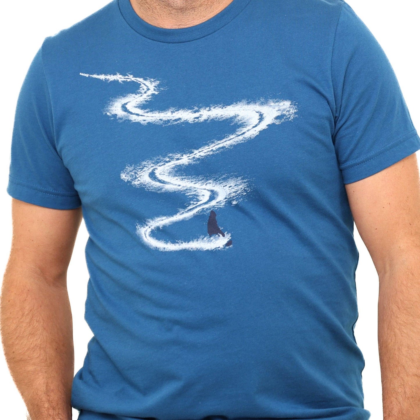 Slow Loris First Run T-Shirt, casual cotton tee with logo print, shown laid flat with neutral background.
