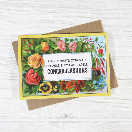 People Write Congrats card