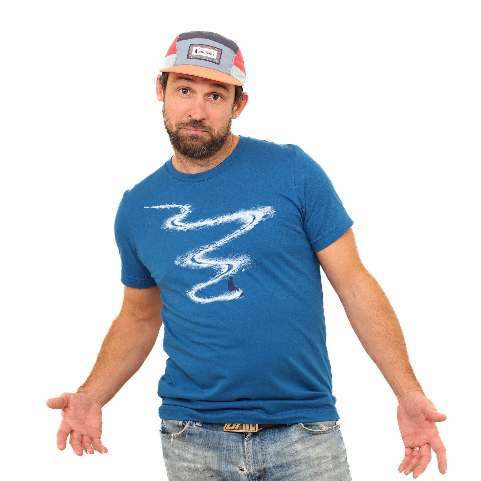Slow Loris First Run T-Shirt featuring a classic design, made from soft cotton fabric, displayed on a plain background.