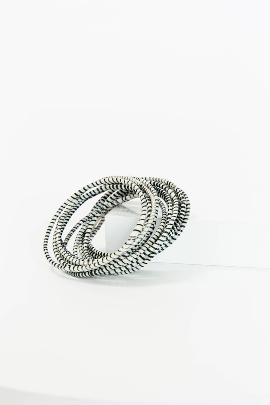 BECASA Beach Bangles Pearl bracelet featuring stylish, round pearl beads on a delicate bracelet for a coastal-inspired look.