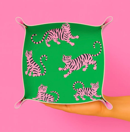 Preppy tiger trinket tray